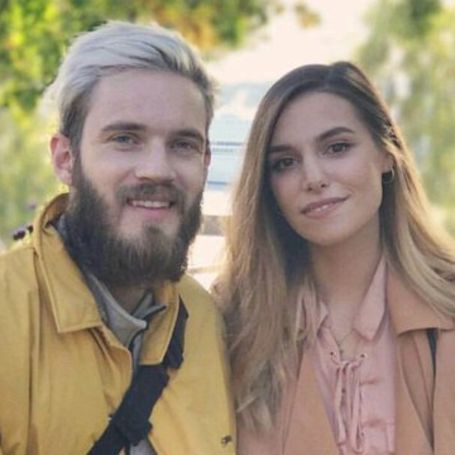 PewDiePie with his wife, Marzia